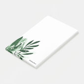 Notes de post-it de la conception du bouquet vert (Incliné)