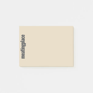Notes de post-it de logo de Meatingplace
