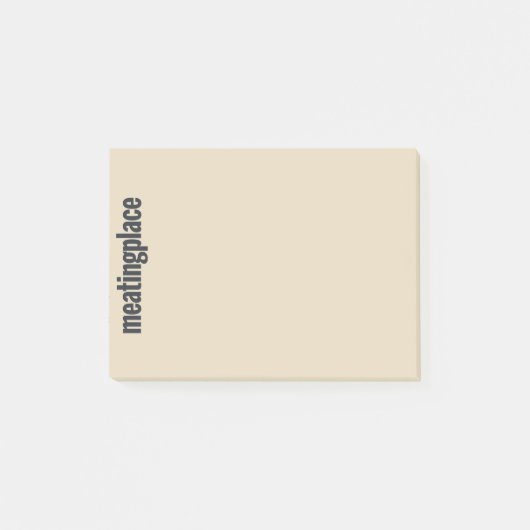 Notes de post-it de logo de Meatingplace (Devant)