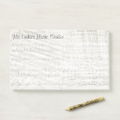 Notes de post-it de musique extra-volumineuses (Sur un bureau)