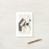 Notes de post-it de notes musicales (Sur un bureau)