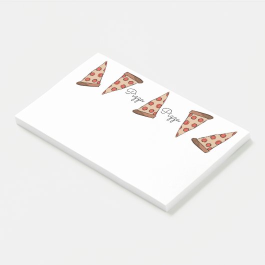 Notes de post-it de pizza (Incliné)