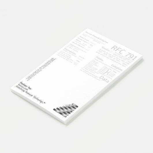 Notes de post-it de post-its de RFC 791 (Incliné)