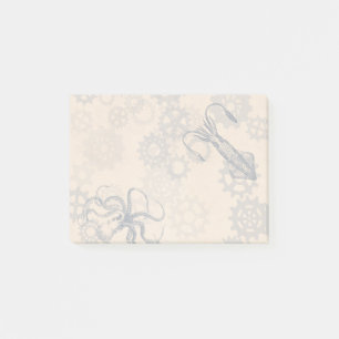 Notes de post-it de poulpe de Steampunk