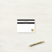 Notes de post-it de professeur d'Apple de parties (Sur un bureau)