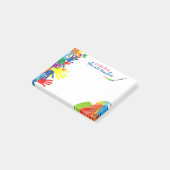 Notes de post-it de professeur d'art (Incliné)