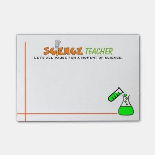 Notes de post-it de professeur de Sciences