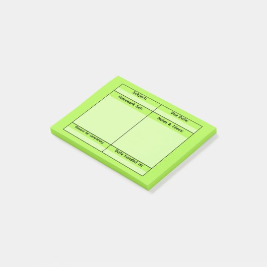 Notes de post-it de projet de travail (Incliné)