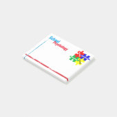 Notes de post-it de puzzle de psychologie d'école (Incliné)