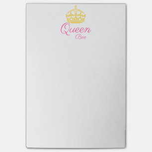 Notes de post-it de reine des abeilles
