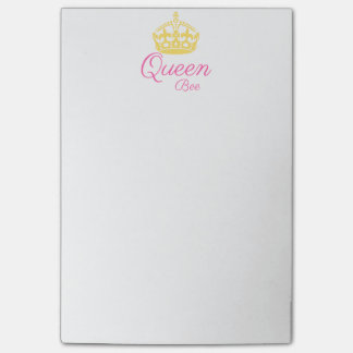 Notes de post-it de reine des abeilles