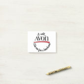 Notes de post-it de représentant d'Avon (Sur un bureau)