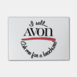 Notes de post-it de représentant d'Avon