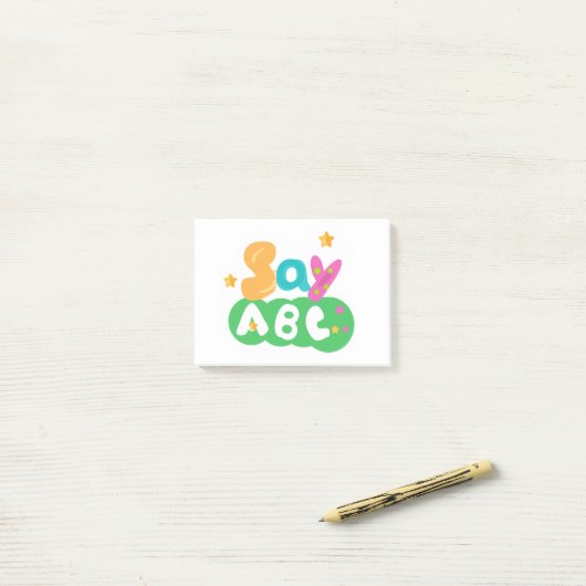 Notes de post-it de SayABC (Sur un bureau)