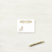 Notes de post-it de Shih Tzu (Sur un bureau)