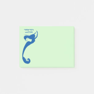 Notes de post-it de sirène