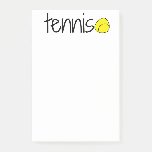 Notes de post-it de tennis (Devant)