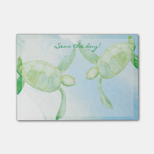 Notes de post-it de tortue de Honu