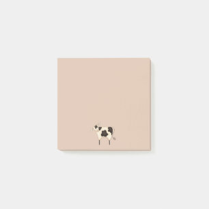 Notes de post-it de vache à pays