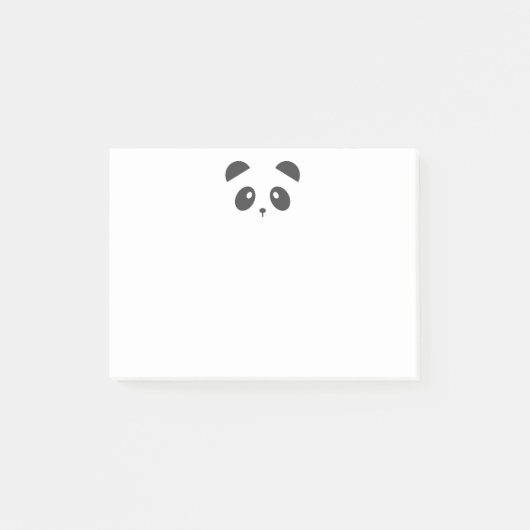 Notes de post-it de visage de panda (Devant)