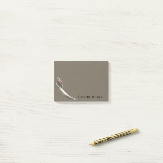 Notes de post-it d'Eagle (Sur un bureau)