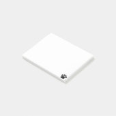 Notes de post-it d'empreinte de patte (Incliné)