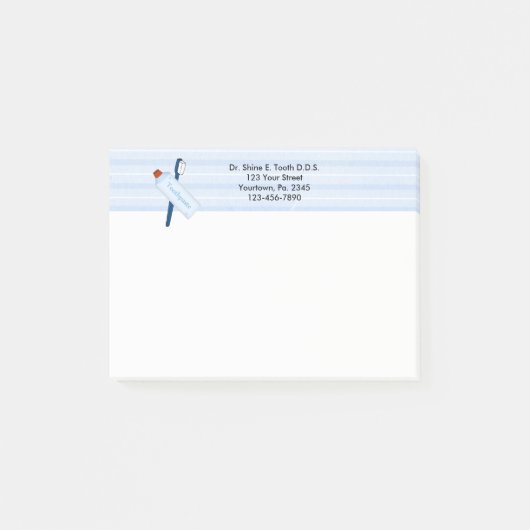 Notes de post-it dentaires de bureau (Devant)