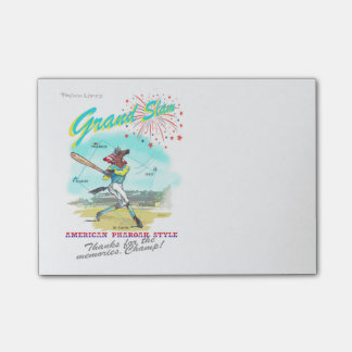 Notes de post-it d'hommage de Grand Chelem de
