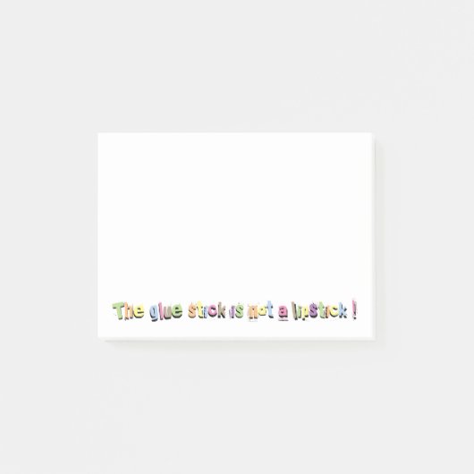 Notes de post-it drôles de citation de professeur (Devant)