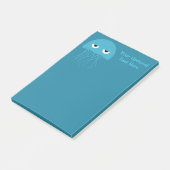 Notes de post-it drôles de méduses (Incliné)