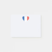 Notes de Post-it du coeur français (Devant)