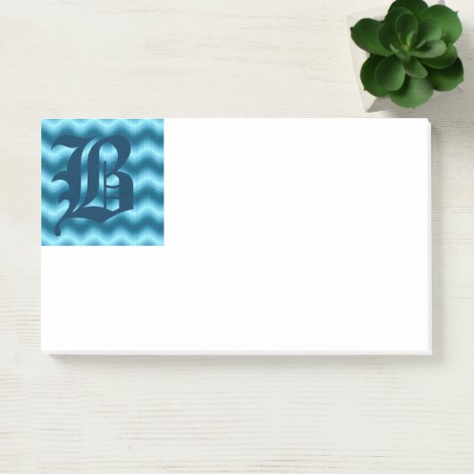 Notes de post-it du monogramme B initial (Bureau)