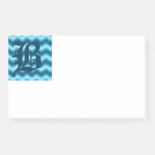 Notes de post-it du monogramme B initial