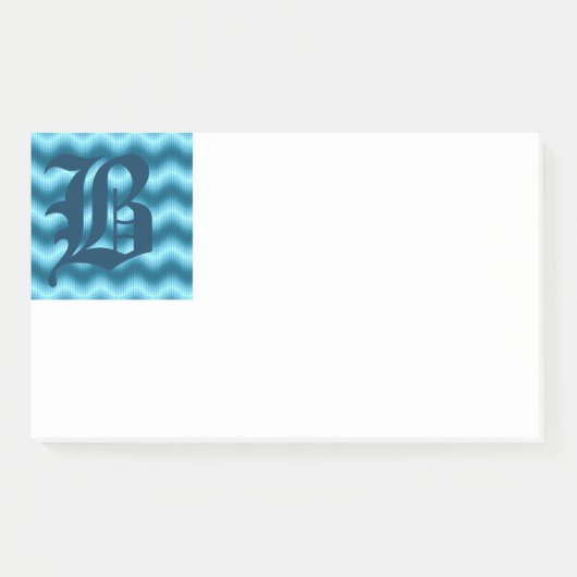 Notes de post-it du monogramme B initial (Devant)