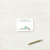 Notes de post-it du psychologue d'école (Sur un bureau)