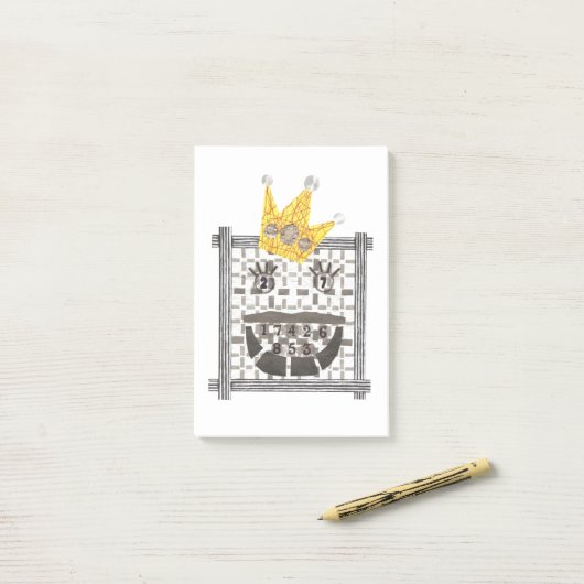 Notes de post-it du Roi Sudoku (Sur un bureau)