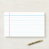 Notes de post-it en bleu classique personnalisées (Sur un bureau)