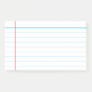 Notes de post-it en bleu classique personnalisées