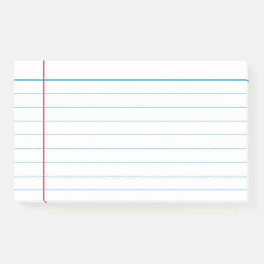 Notes de post-it en bleu classique personnalisées (Devant)