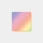 Notes de post-it en pastel d'arc-en-ciel (Devant)