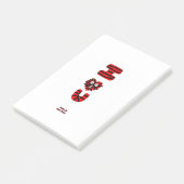 Notes de post-it en U flou (10,2 cm x 15,2 cm) (Incliné)
