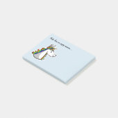 Notes de post-it fâchées de licorne (Incliné)