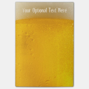 Notes de post-it faites sur commande de BIÈRE