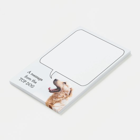 Notes de post-it faites sur commande de chien (Incliné)