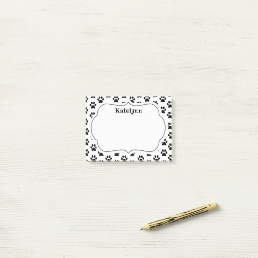 Notes de post-it faites sur commande de monogramme (Sur un bureau)