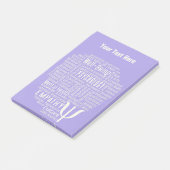 Notes de post-it faites sur commande de nuage de (Incliné)