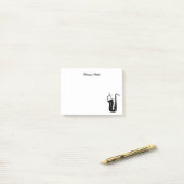 Notes de post-it faites sur commande de saxophone (Sur un bureau)