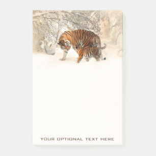 Notes de post-it faites sur commande de tigres