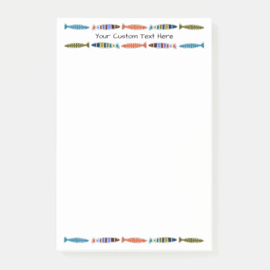 Notes de post-it faites sur commande des textes de (Devant)