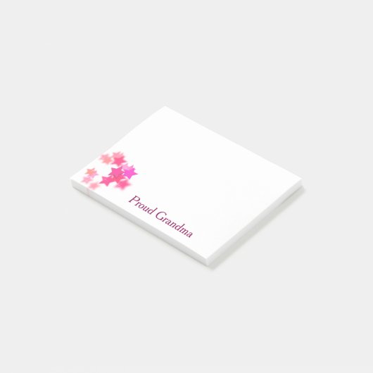 Notes de post-it fières de grand-maman (Incliné)